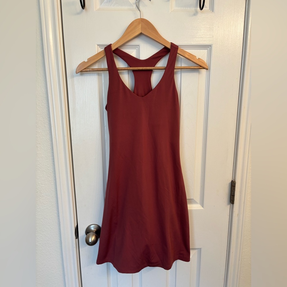 Girlfriend Collective Lola Dusty Rose/Mauve Workout Dress | Pockets & Shorts